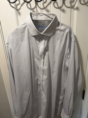 Twilford Light Blue Micro-Check Dress Shirt - Men's Classic Fit